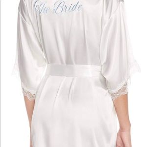 Never worn bridal silk robe